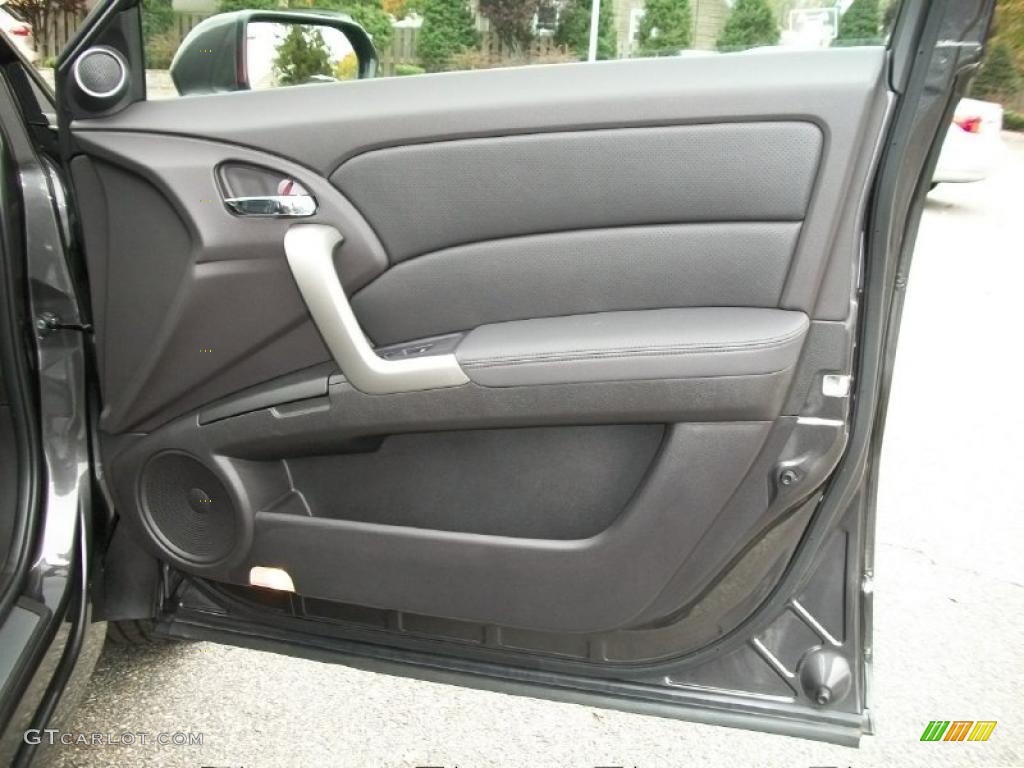 2010 Acura RDX SH-AWD Technology Ebony Door Panel Photo #38764148