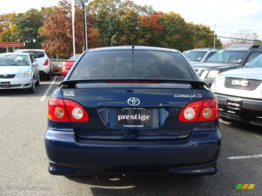 2006 Corolla S - Indigo Ink Pearl / Dark Charcoal photo #5