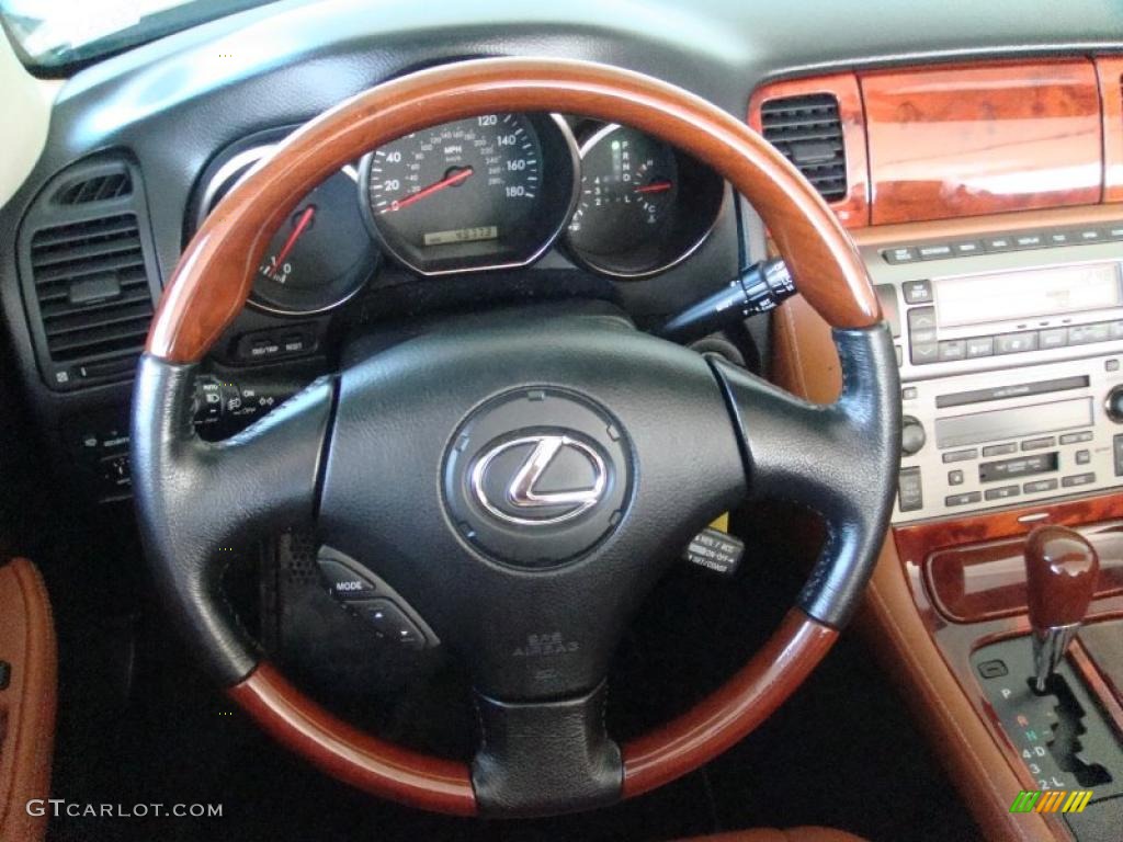 2003 Lexus SC 430 Saddle Steering Wheel Photo #38765749