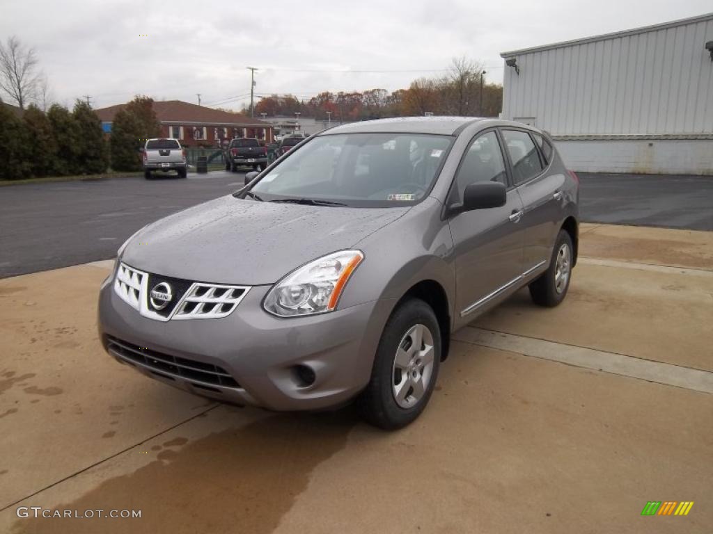 2011 Rogue S AWD - Platinum Graphite / Gray photo #3