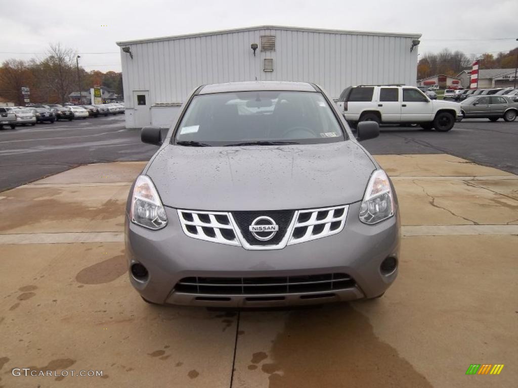 2011 Rogue S AWD - Platinum Graphite / Gray photo #4