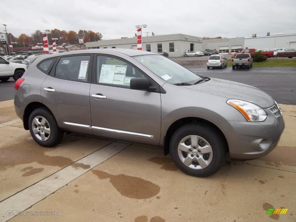 2011 Rogue S AWD - Platinum Graphite / Gray photo #6