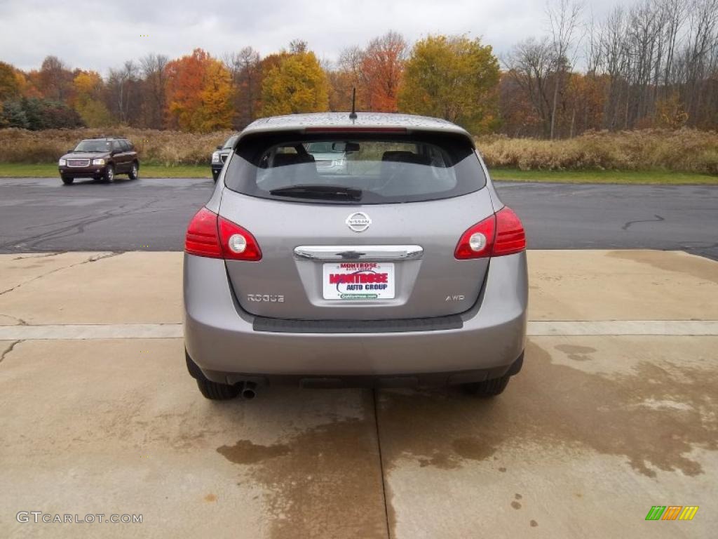2011 Rogue S AWD - Platinum Graphite / Gray photo #10