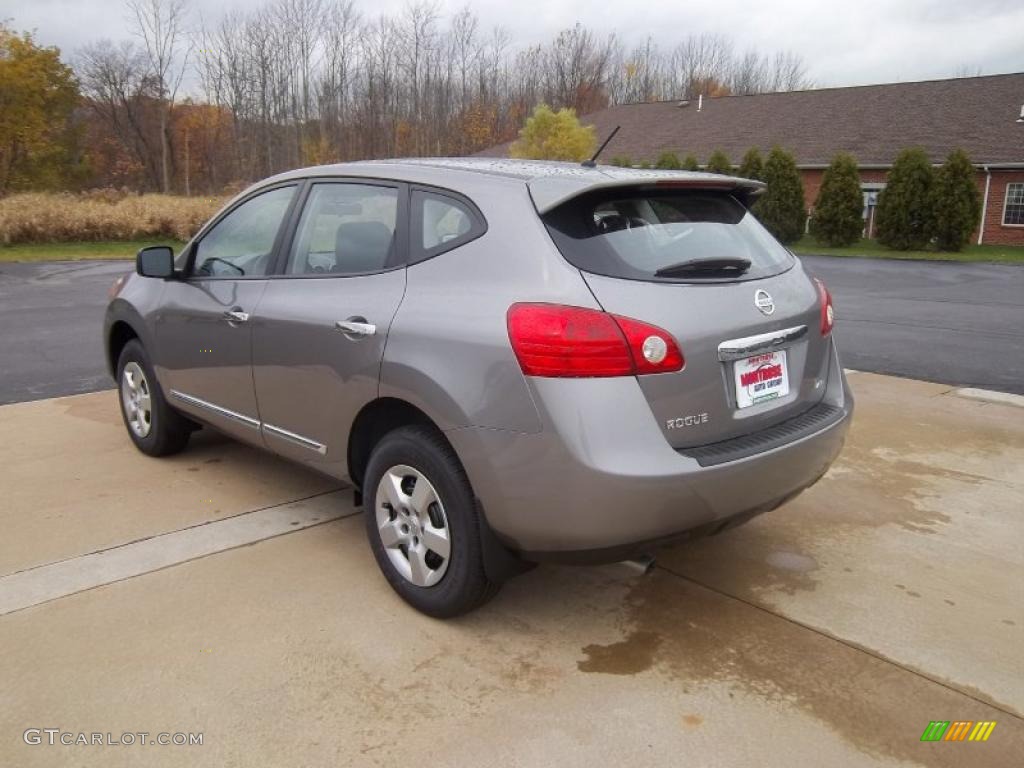 2011 Rogue S AWD - Platinum Graphite / Gray photo #11