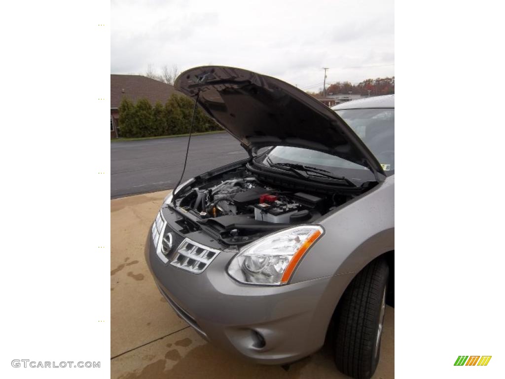 2011 Rogue S AWD - Platinum Graphite / Gray photo #14