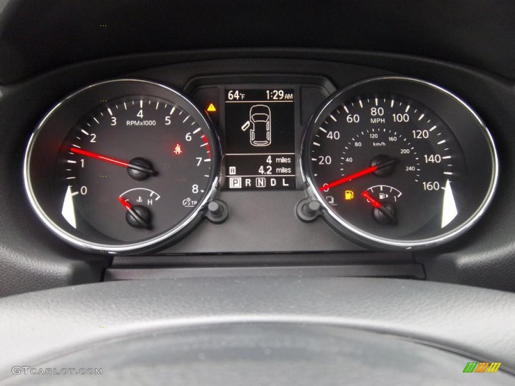 2011 Nissan Rogue SV AWD Gauges Photo #38766551