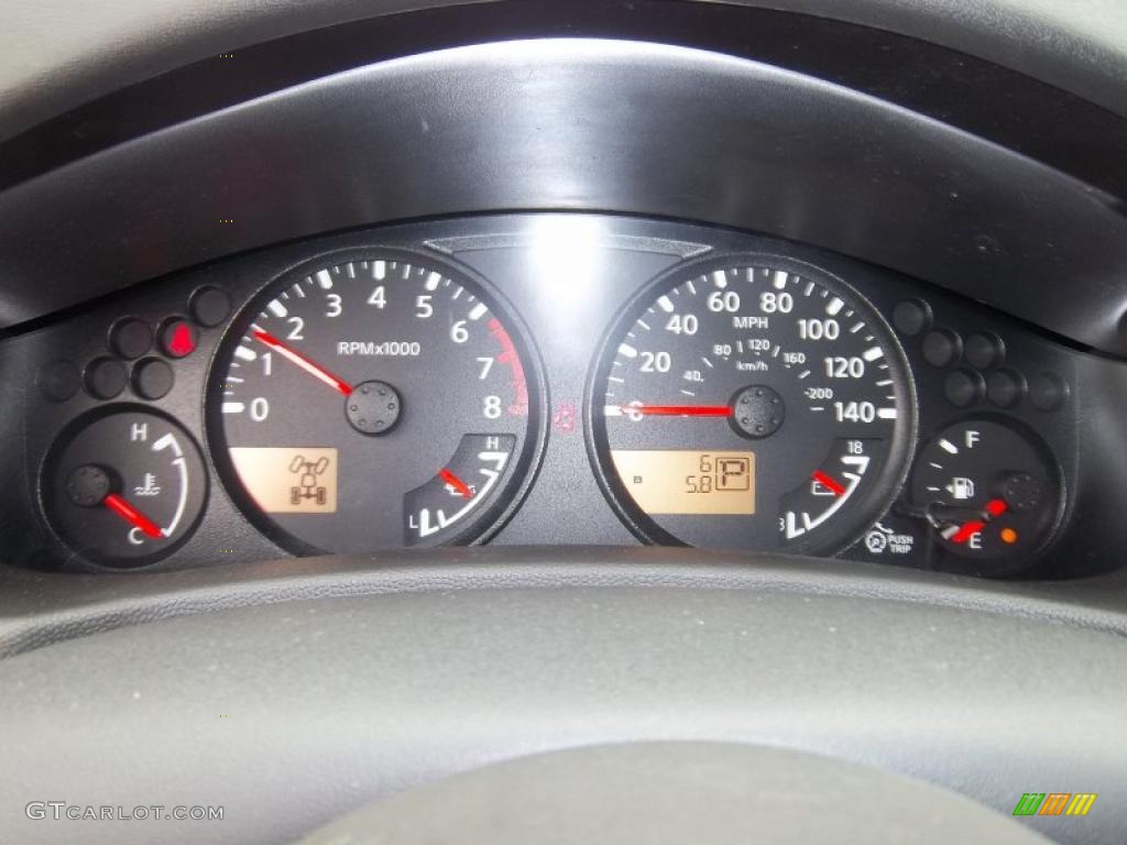 2011 Nissan Frontier SV V6 King Cab 4x4 Gauges Photo #38766907