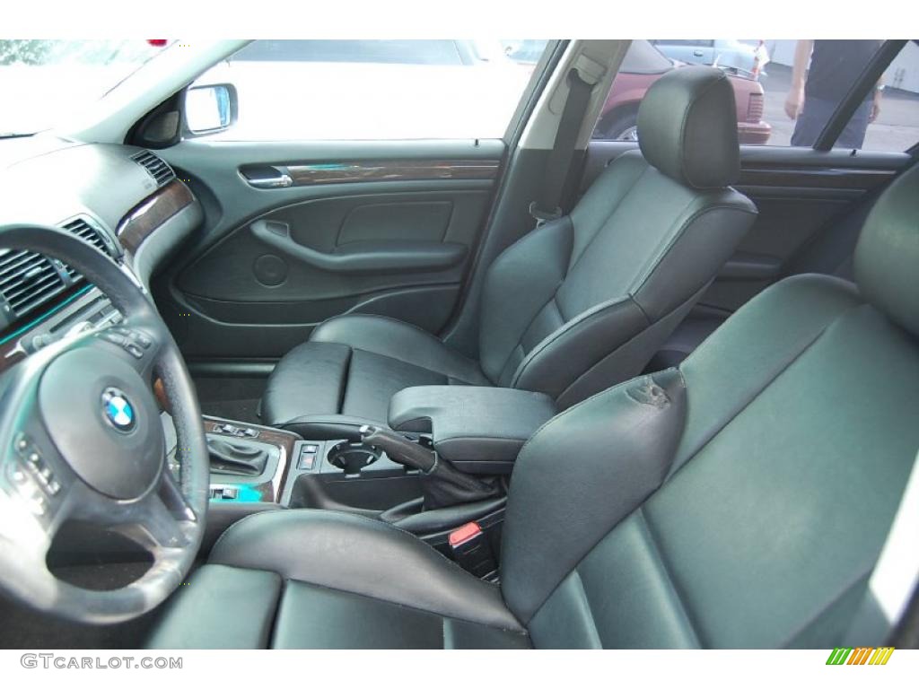 2002 3 Series 325i Sedan - Jet Black / Black photo #5