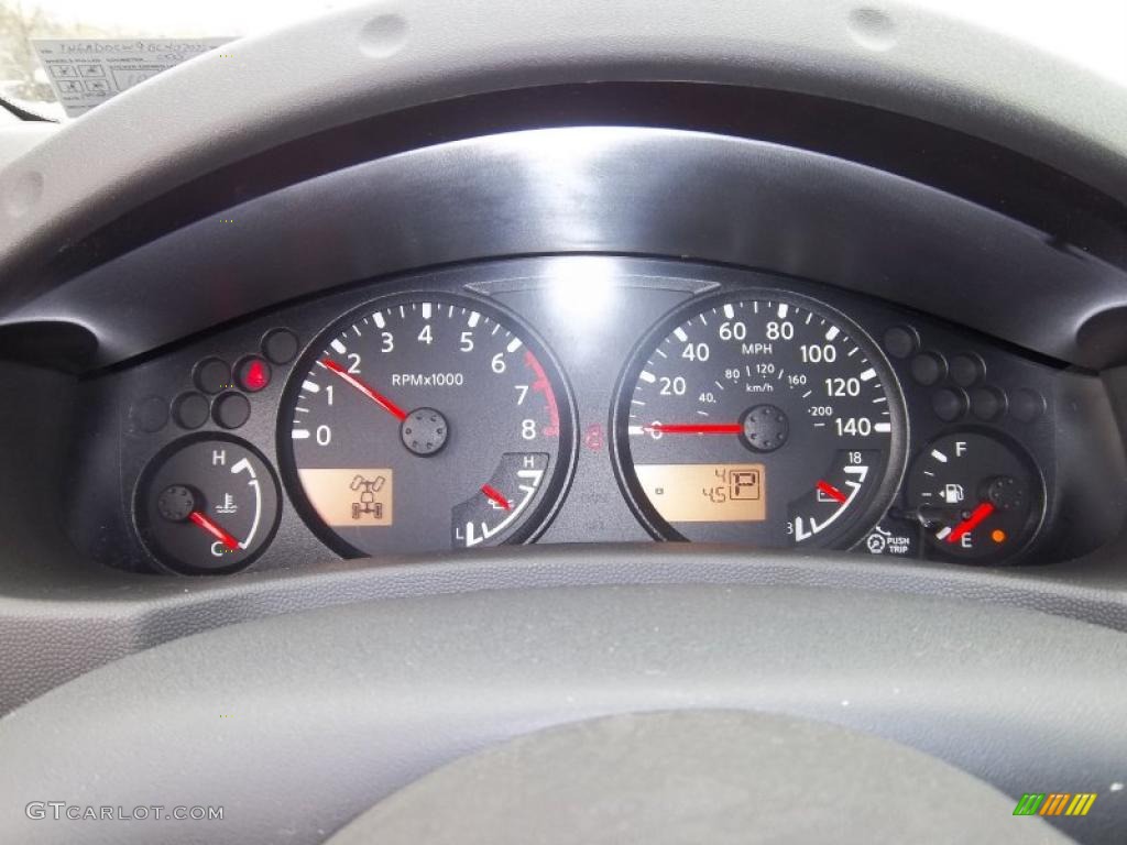 2011 Nissan Frontier SV V6 King Cab 4x4 Gauges Photo #38767299
