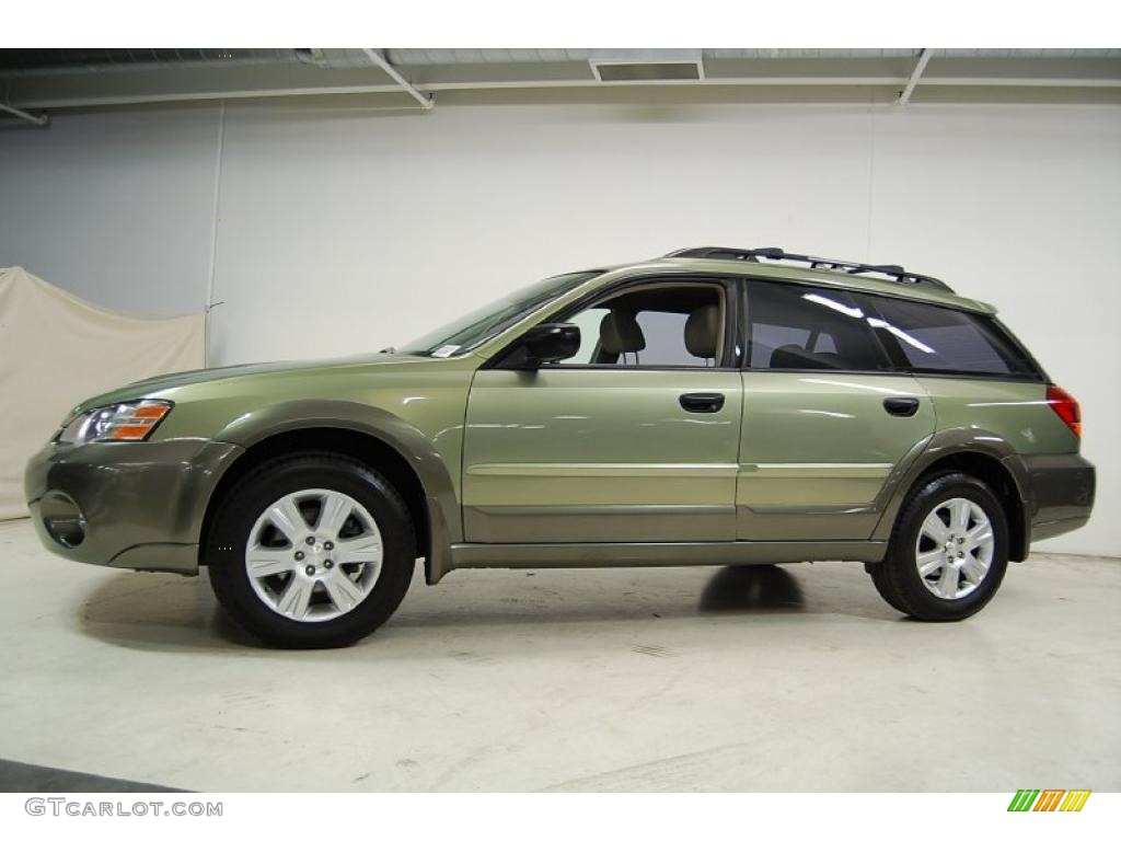 2005 Outback 2.5i Wagon - Willow Green Opal / Taupe photo #10
