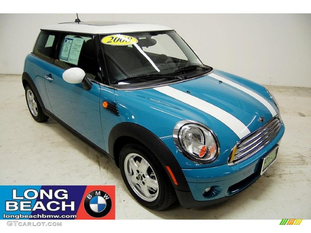 2008 Cooper Hardtop - Oxygen Blue / Grey/Black photo #1
