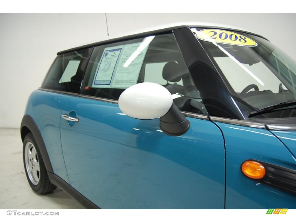2008 Cooper Hardtop - Oxygen Blue / Grey/Black photo #4