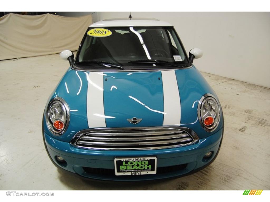 2008 Cooper Hardtop - Oxygen Blue / Grey/Black photo #5