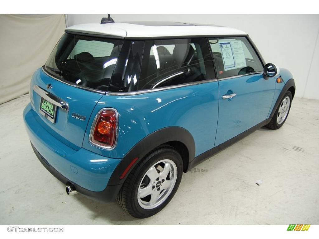 2008 Cooper Hardtop - Oxygen Blue / Grey/Black photo #6