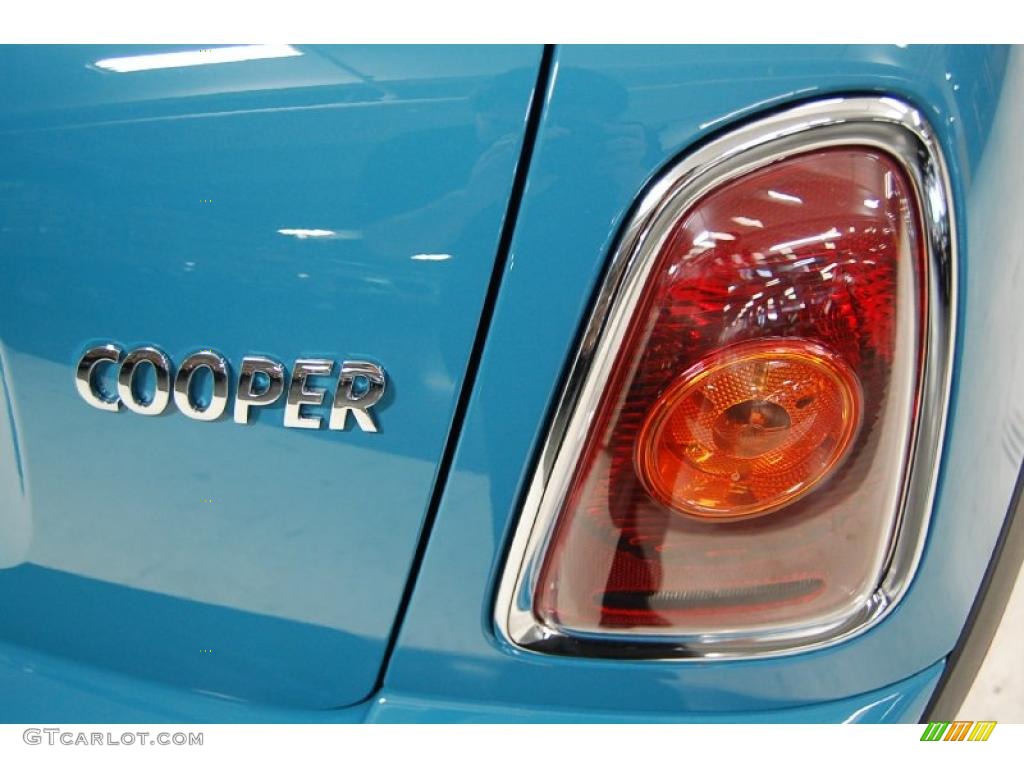 2008 Cooper Hardtop - Oxygen Blue / Grey/Black photo #8