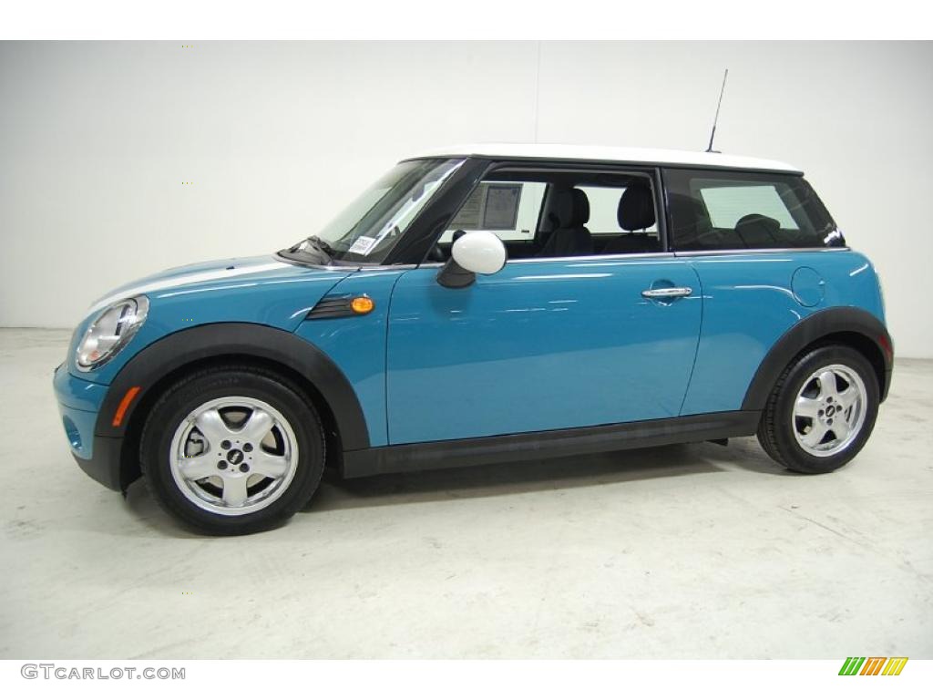 2008 Cooper Hardtop - Oxygen Blue / Grey/Black photo #11