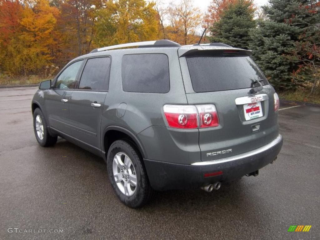 2011 Acadia SLE - Gray Green Metallic / Ebony photo #11