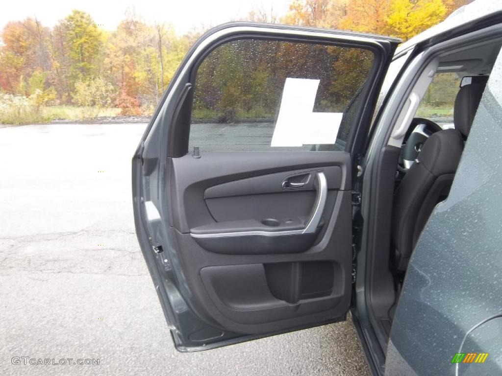 2011 Acadia SLE - Gray Green Metallic / Ebony photo #21