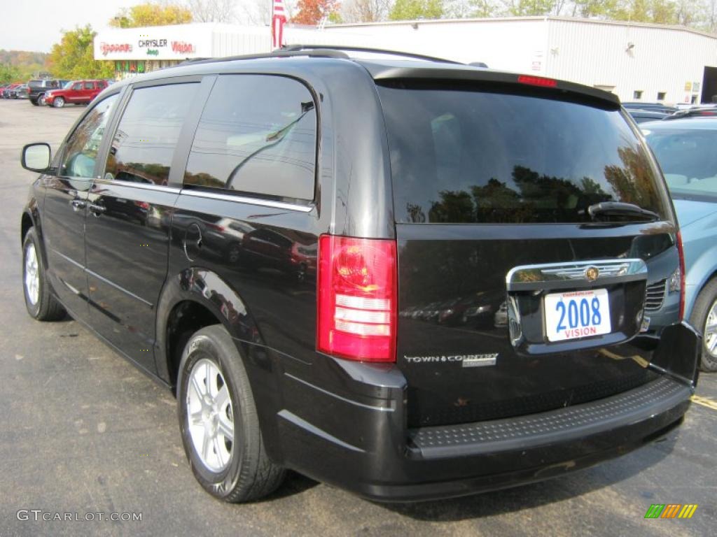 2008 Town & Country Touring Signature Series - Brilliant Black Crystal Pearlcoat / Medium Slate Gray/Light Shale photo #15
