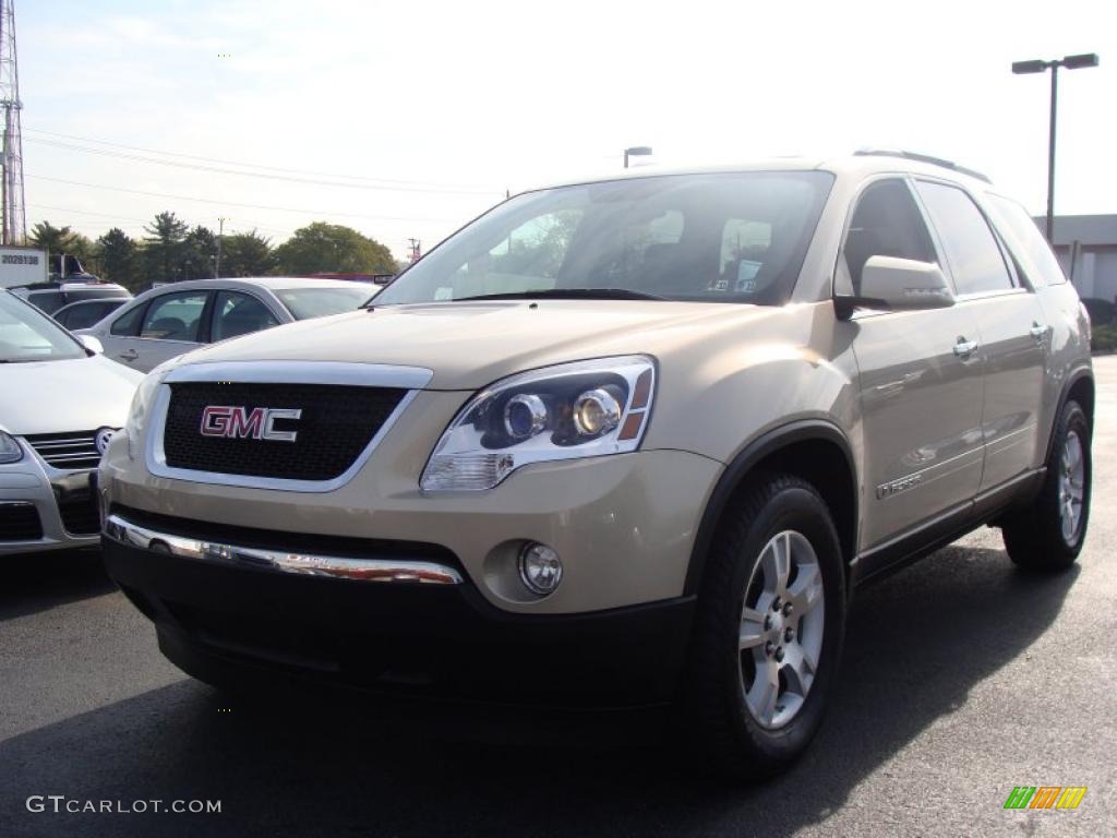 2008 Acadia SLT AWD - Gold Mist Metallic / Light Titanium photo #1