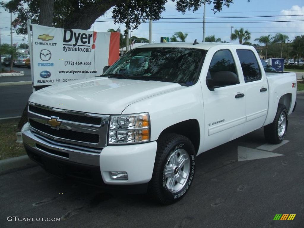 2011 Silverado 1500 LT Crew Cab 4x4 - Summit White / Light Titanium/Ebony photo #1