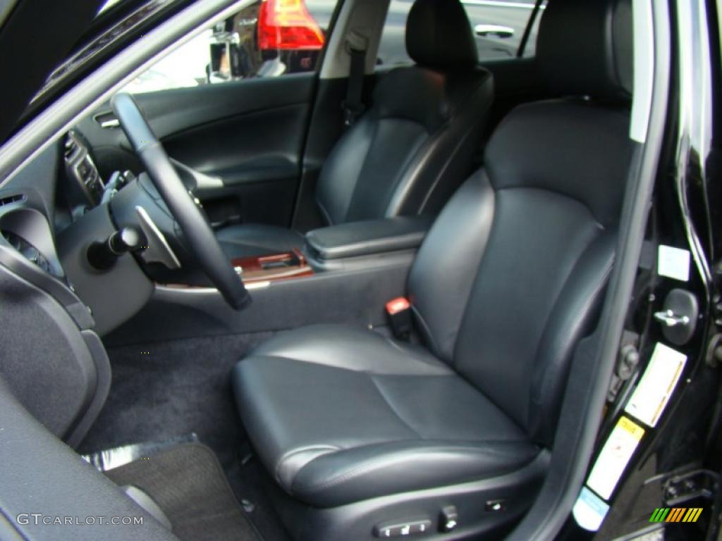 Black Interior 2008 Lexus IS 250 AWD Photo #38771886