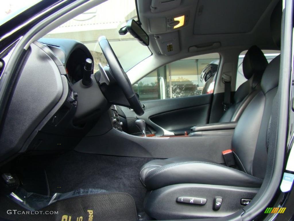Black Interior 2008 Lexus IS 250 AWD Photo #38771894