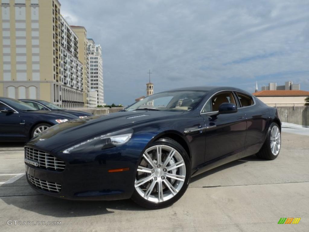 Midnight Blue 2011 Aston Martin Rapide Sedan Exterior Photo #38773150