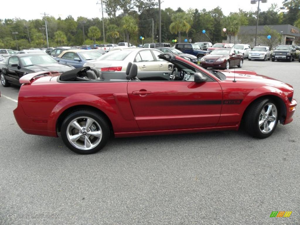 2008 Mustang GT/CS California Special Convertible - Dark Candy Apple Red / Charcoal Black/Dove photo #10