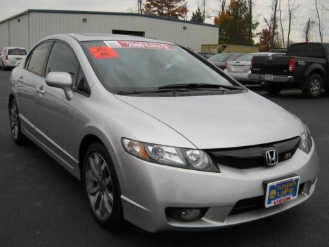 Honda Civic Si Sedan White. 2009 Honda Civic Si Sedan