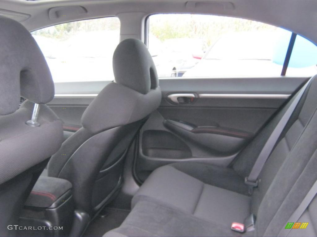 Black Interior 2009 Honda Civic Si Sedan Photo #38775323