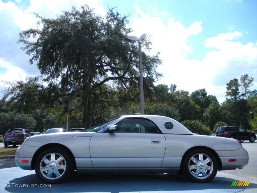 Platinum Silver Metallic 2005 Ford Thunderbird Premium Roadster Exterior Photo #38776951