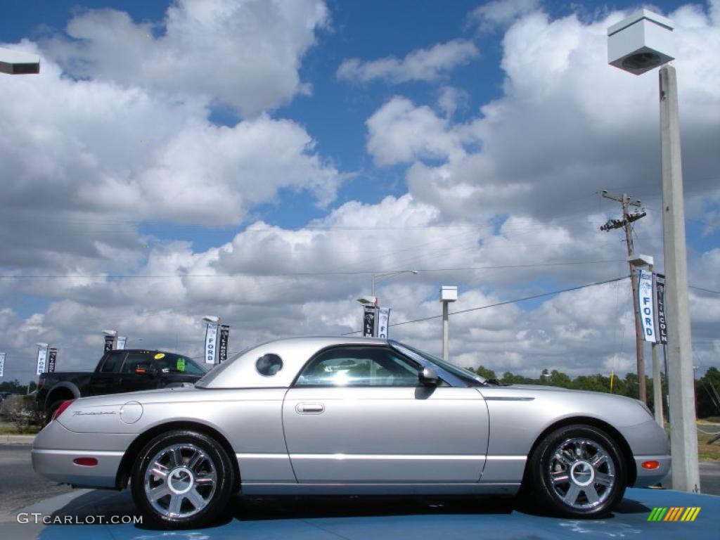 Platinum Silver Metallic 2005 Ford Thunderbird Premium Roadster Exterior Photo #38776995