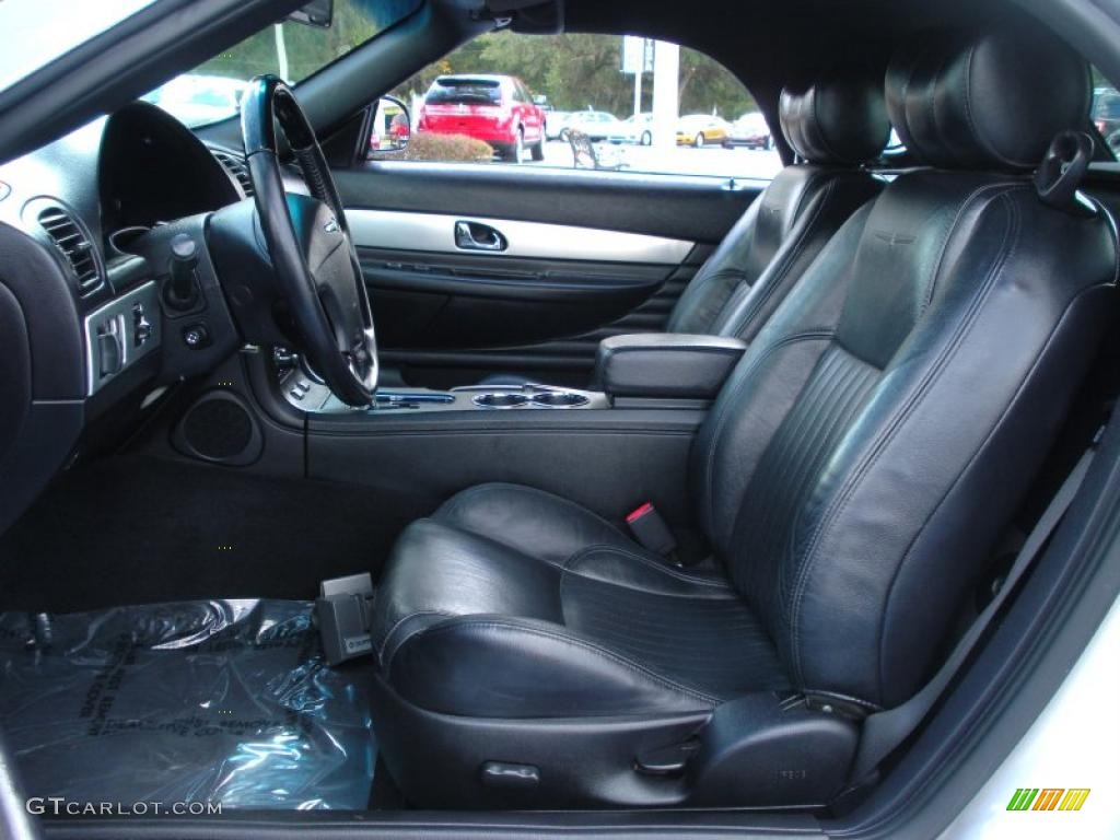 Black Ink Interior 2005 Ford Thunderbird Premium Roadster Photo #38777047