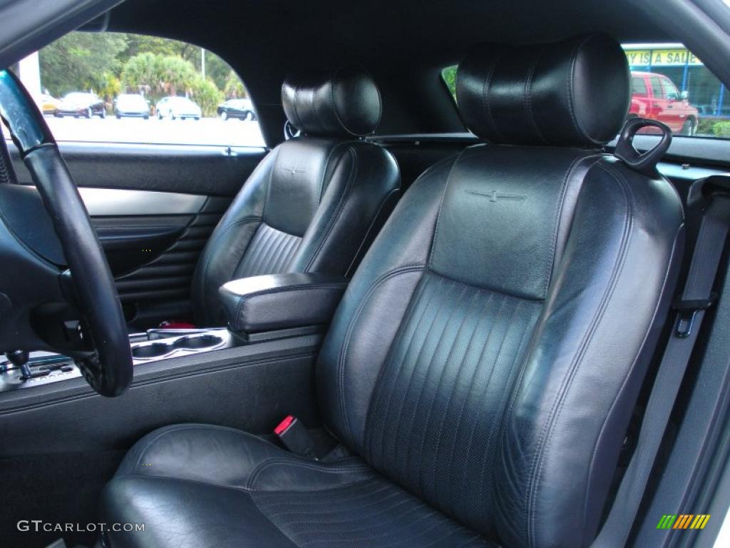 Black Ink Interior 2005 Ford Thunderbird Premium Roadster Photo #38777055