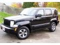 Brilliant Black Crystal Pearl 2008 Jeep Liberty Sport 4x4 Exterior
