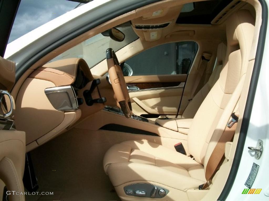Luxor Beige Interior 2011 Porsche Panamera Turbo Photo #38778816