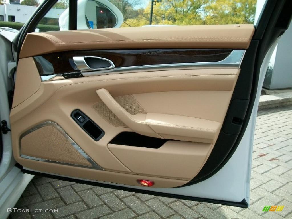 2011 Porsche Panamera Turbo Luxor Beige Door Panel Photo #38778977