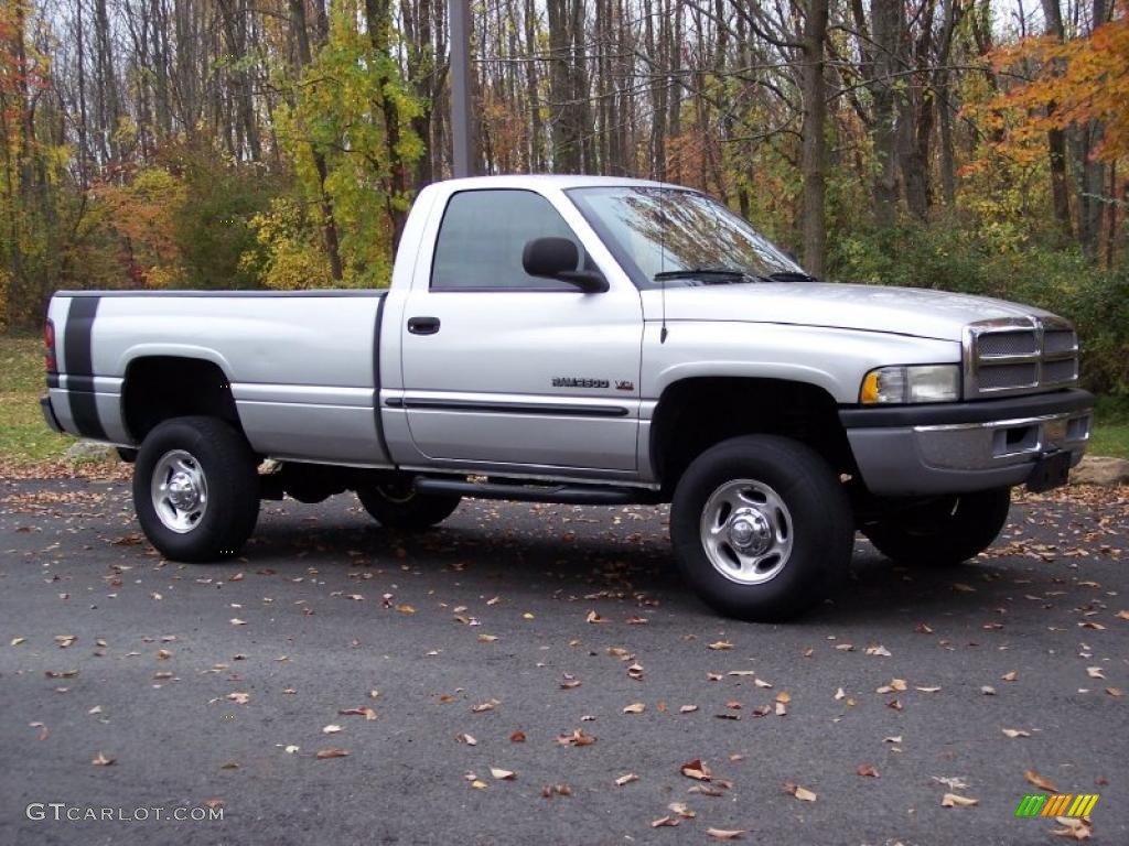 2001 Ram 2500 SLT Regular Cab 4x4 - Bright Silver Metallic / Mist Gray photo #13