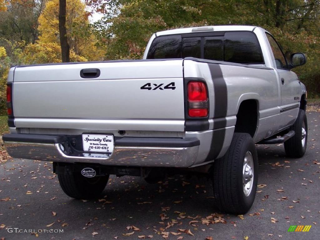 2001 Ram 2500 SLT Regular Cab 4x4 - Bright Silver Metallic / Mist Gray photo #18