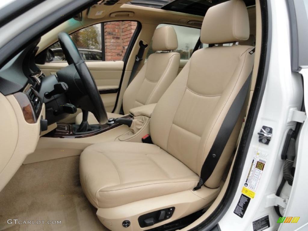 2007 3 Series 328xi Wagon - Alpine White / Beige photo #10