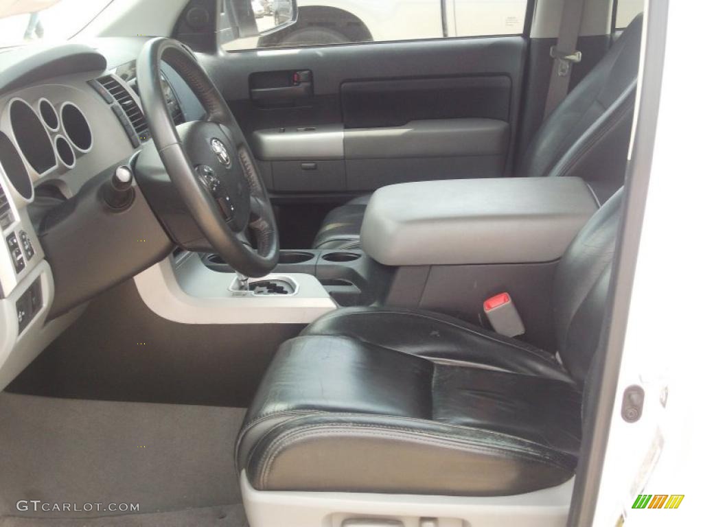 Black Interior 2008 Toyota Tundra Texas Edition CrewMax Photo #38780200