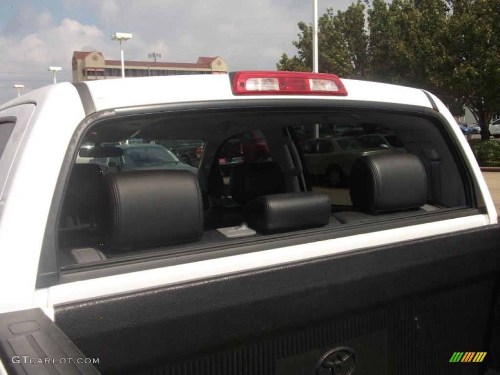 2008 Tundra Texas Edition CrewMax - Super White / Black photo #15