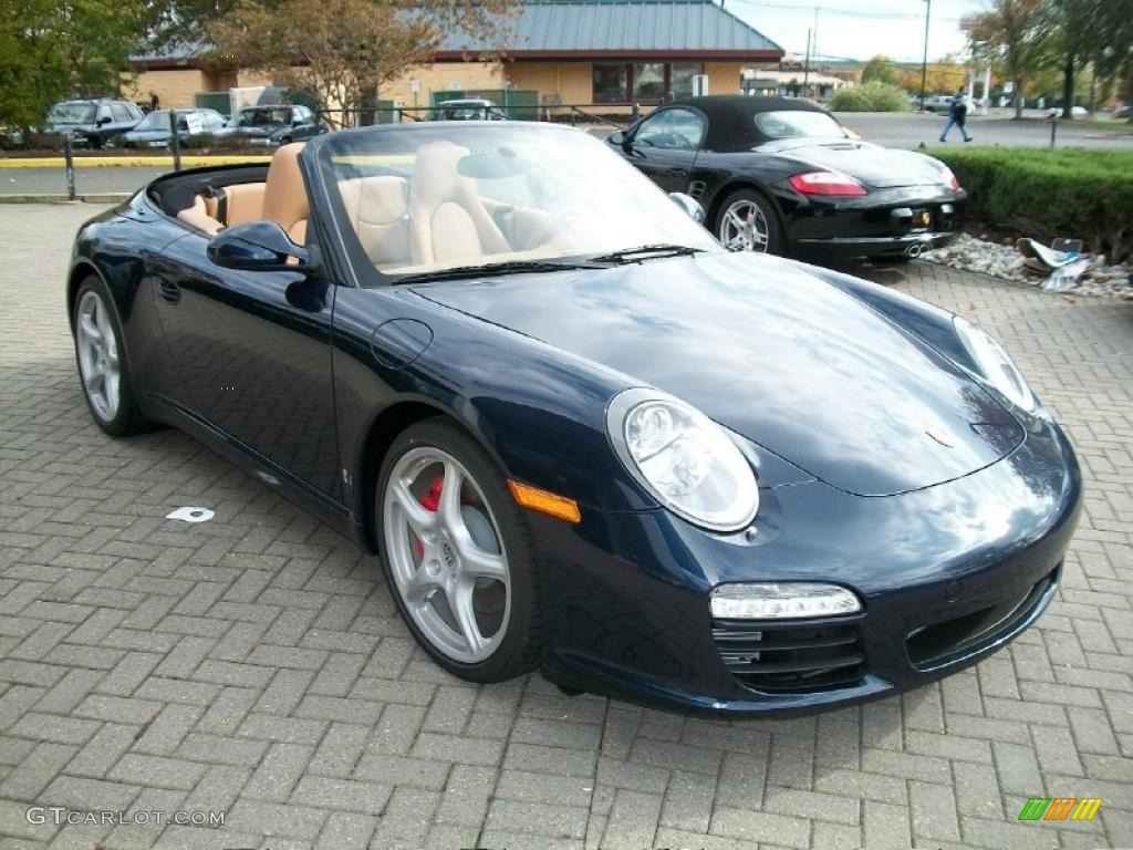Dark Blue Metallic 2011 Porsche 911 Carrera S Cabriolet Exterior Photo #38780252