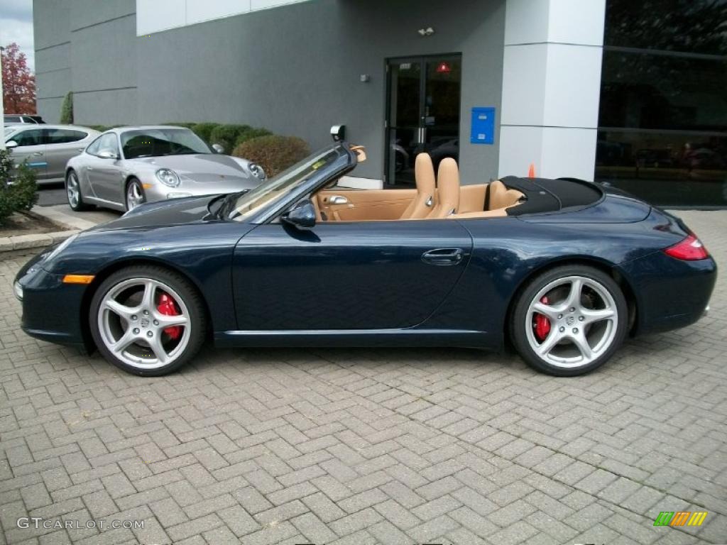 Dark Blue Metallic 2011 Porsche 911 Carrera S Cabriolet Exterior Photo #38780424