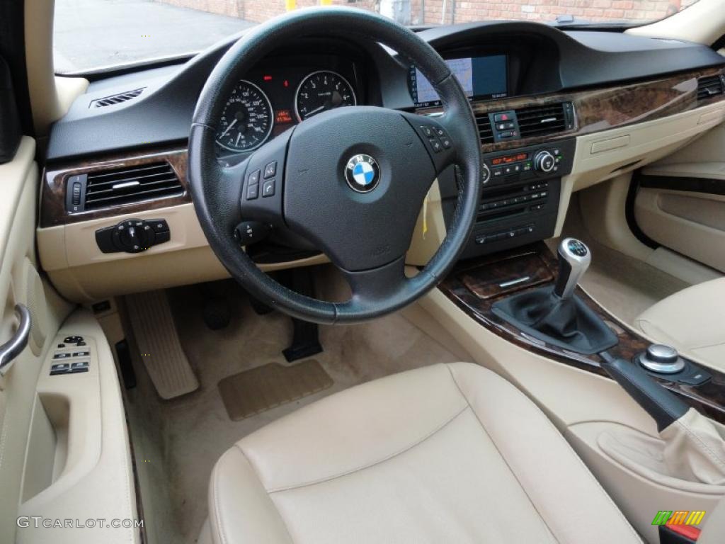 2007 3 Series 328xi Wagon - Alpine White / Beige photo #13