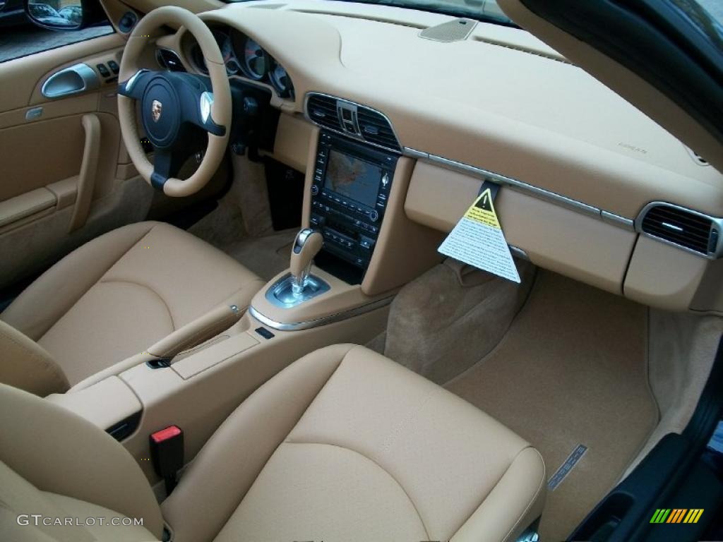 2011 Porsche 911 Carrera S Cabriolet Sand Beige Dashboard Photo #38780672