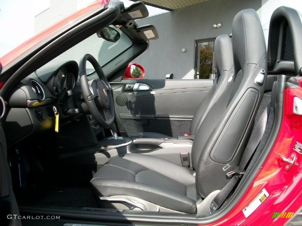 Black Interior 2011 Porsche Boxster S Photo #38780956