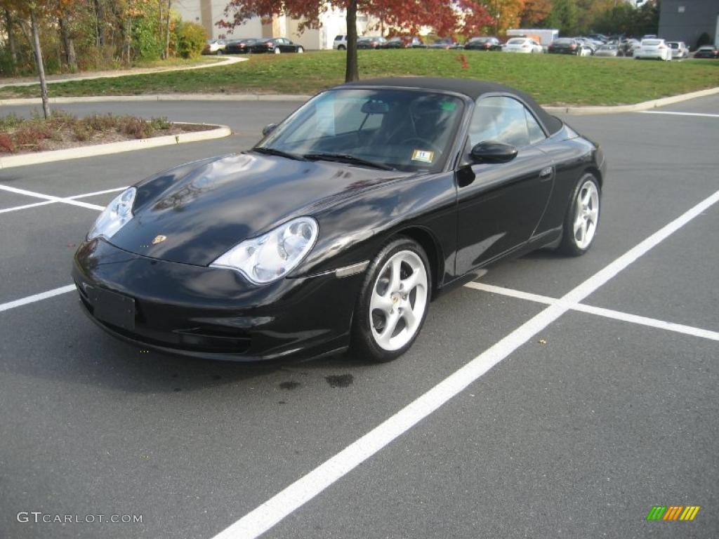 Black 2003 Porsche 911 Carrera Cabriolet Exterior Photo #38781133