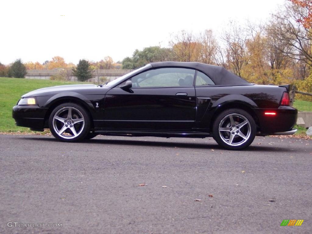 2001 Mustang GT Convertible - Black / Dark Charcoal photo #4